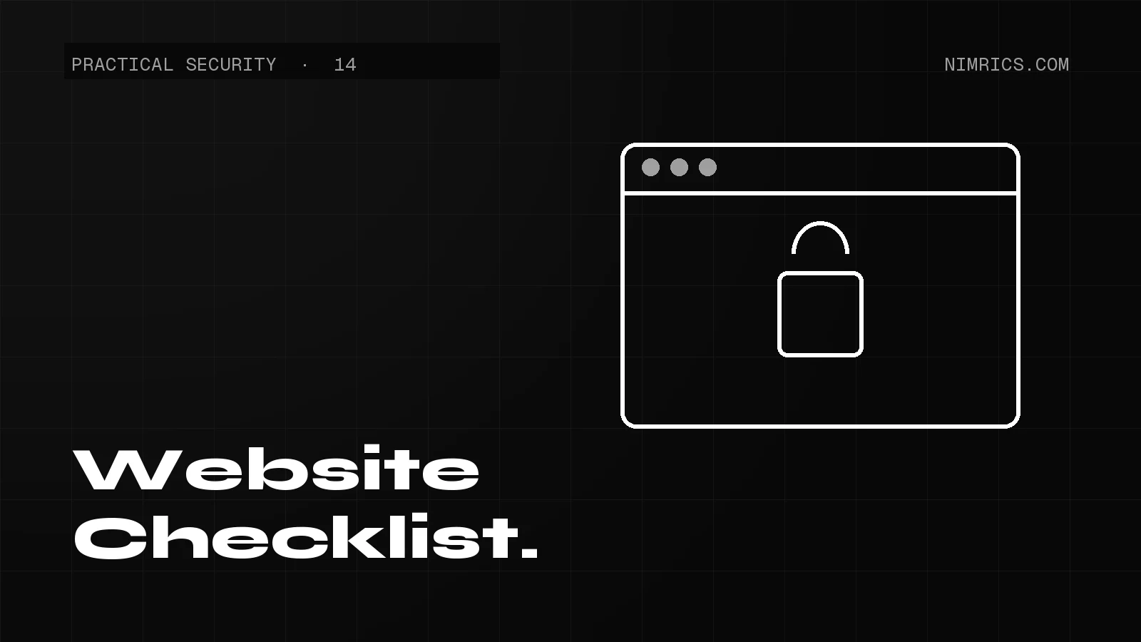 The 12-Point Website Security Checklist for Founders — cover